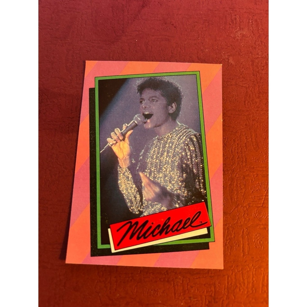 Vintage 1980s Michael Jackson Music Card 1984 Billie Jean Thriller Beat it